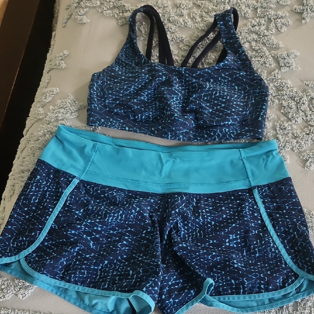 Lululemon Sports Bra and Shorts Set